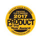 Creative Child Award 2017 Product of the Year Award from Creative Child Magazine