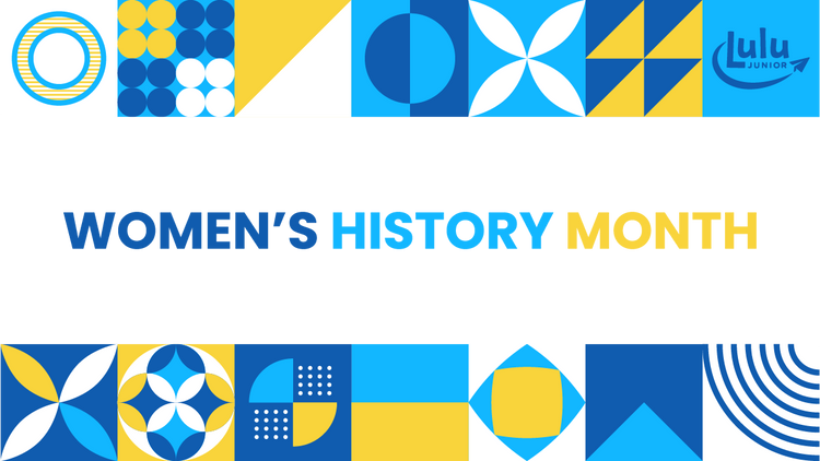 Women's History Month teaching guide blog graphic header