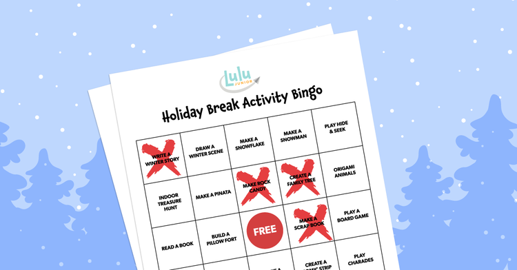 Holiday Break Activity Bingo