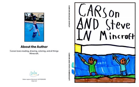 Carson and Steve in Minecraft