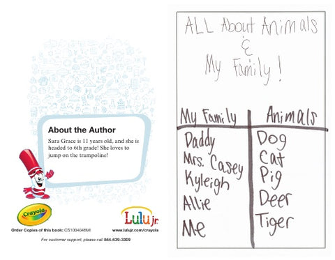 All About Animals & My Family!