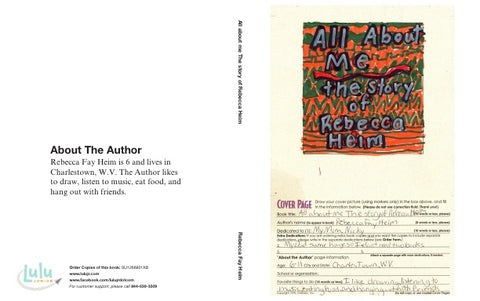 All about me The story of Rebecca Heim