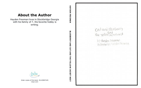 Blueberry and Cat and the yellow jacket nest