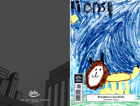 Brayden's Lion Book