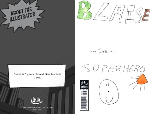 Blaise the SUPERHERO