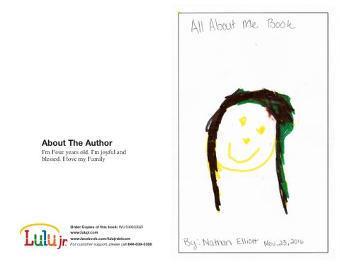 All About Me Book